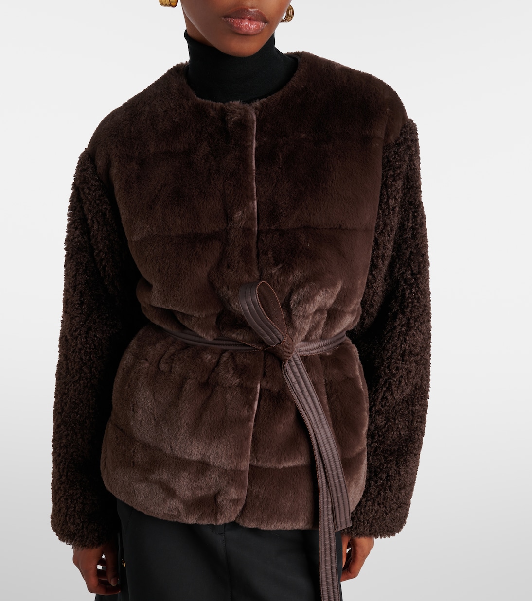 Jouillat faux-fur down jacket | Moncler