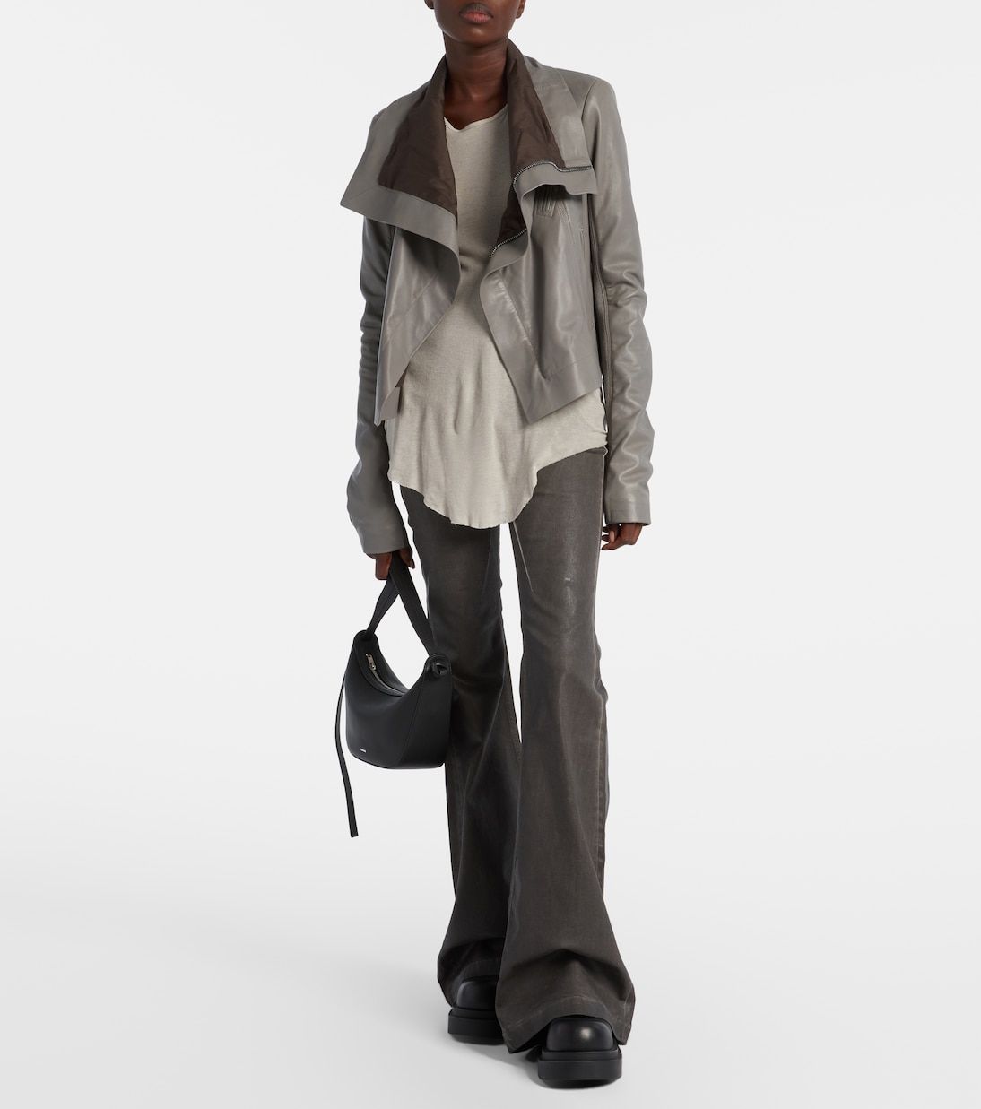 Leather biker jacket | Rick Owens