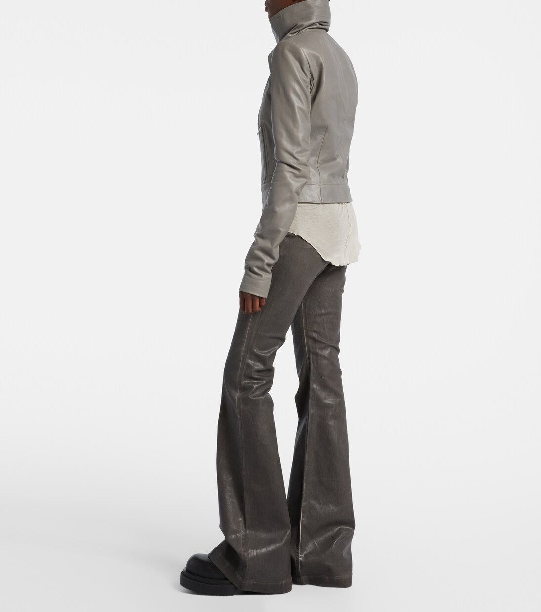 Leather biker jacket | Rick Owens