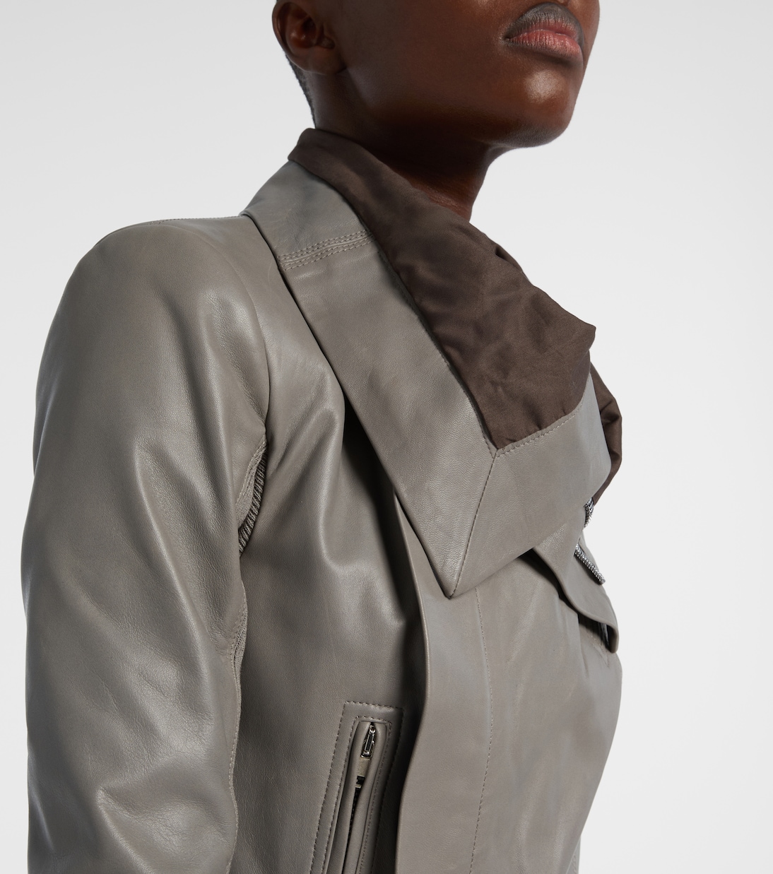 Leather biker jacket | Rick Owens