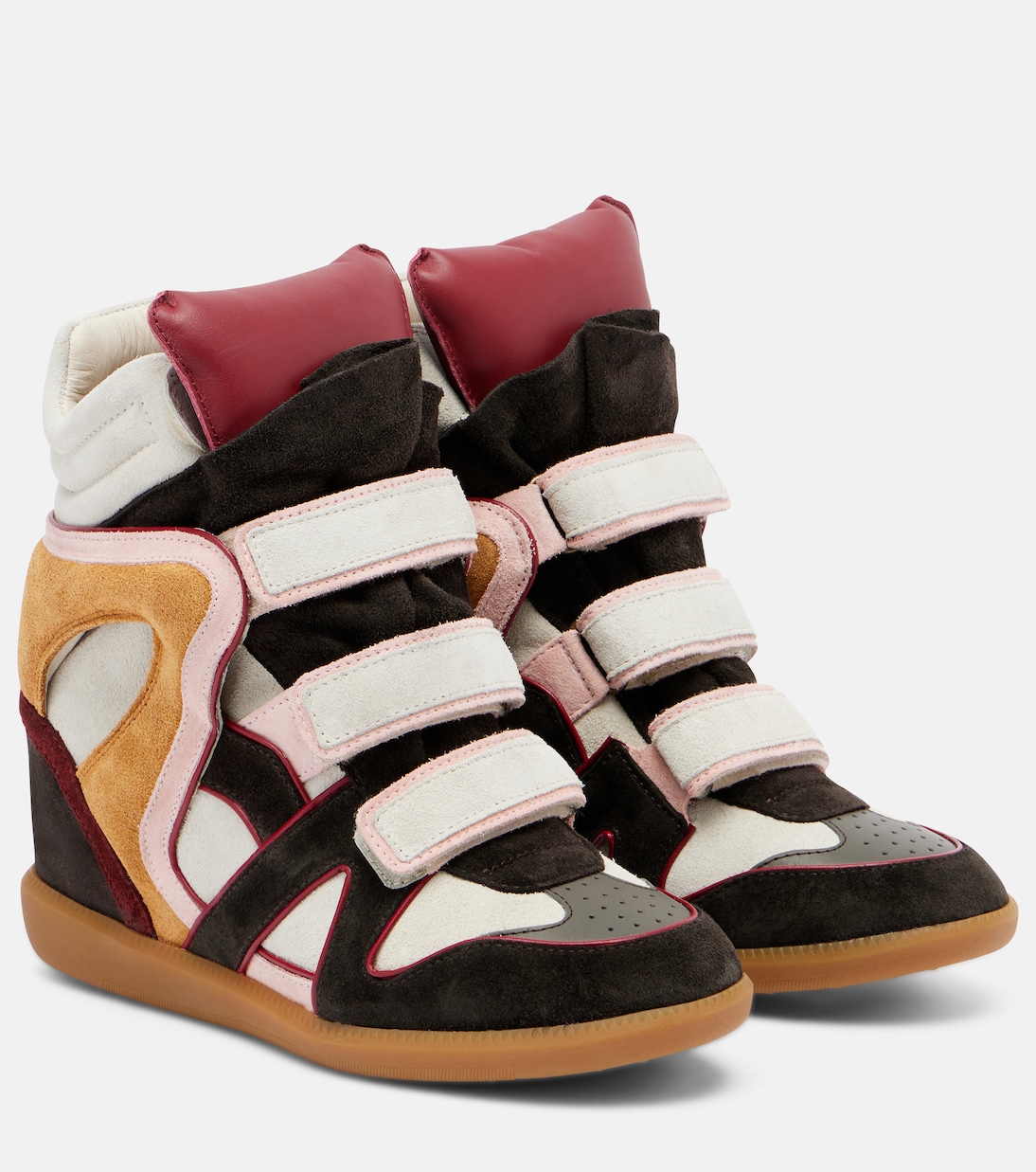 Bekett suede and leather wedge sneakers | Isabel Marant