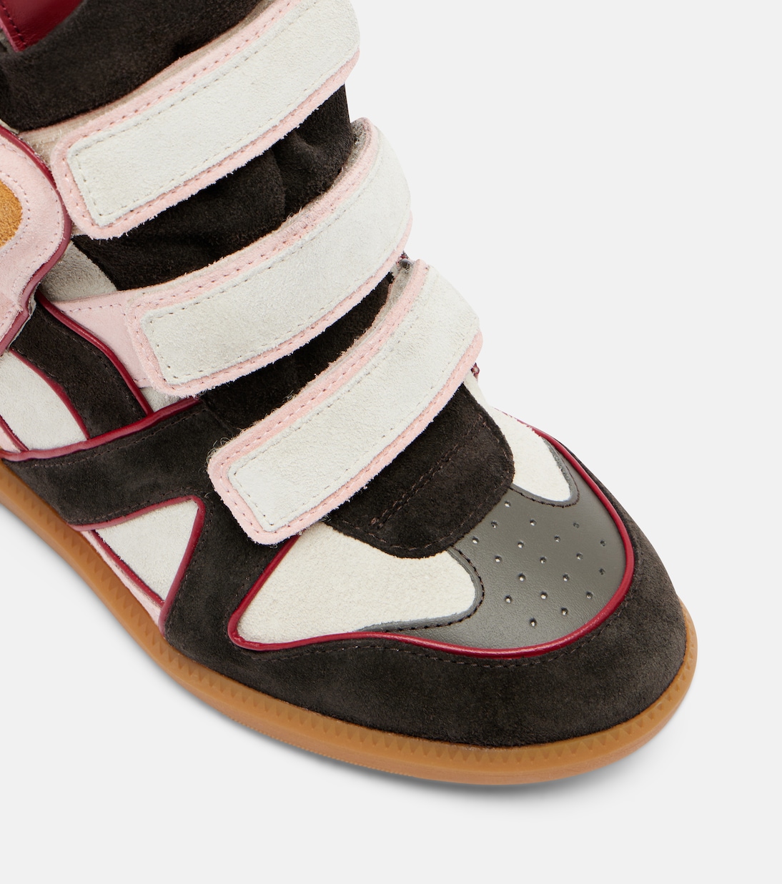 Bekett suede and leather wedge sneakers | Isabel Marant