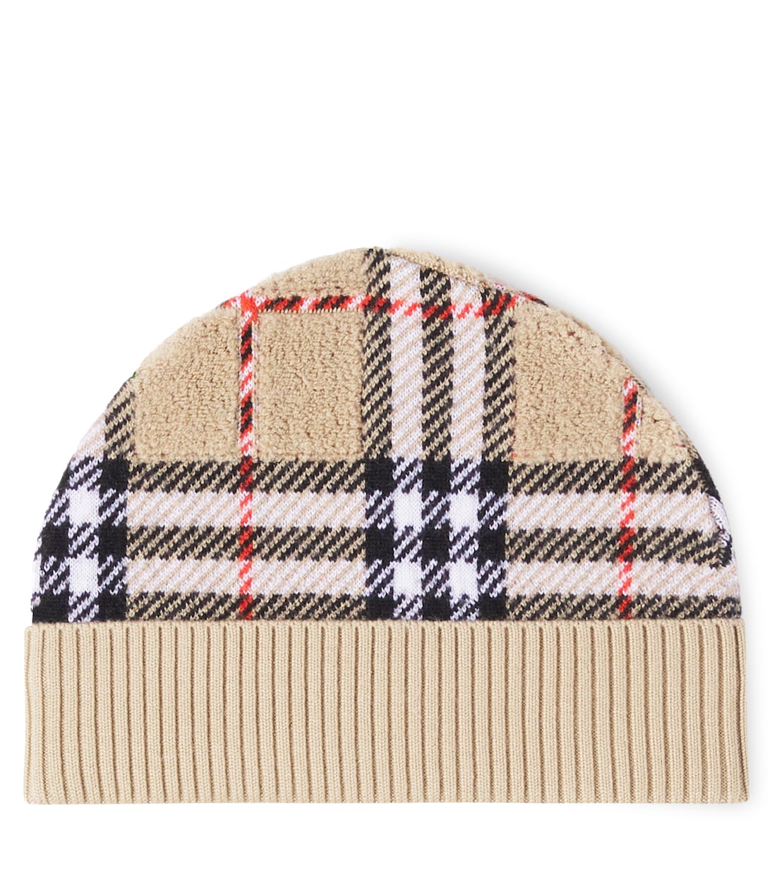 قبعة بيني من الصوف بنقشة مربعات Burberry Check | Burberry Kids