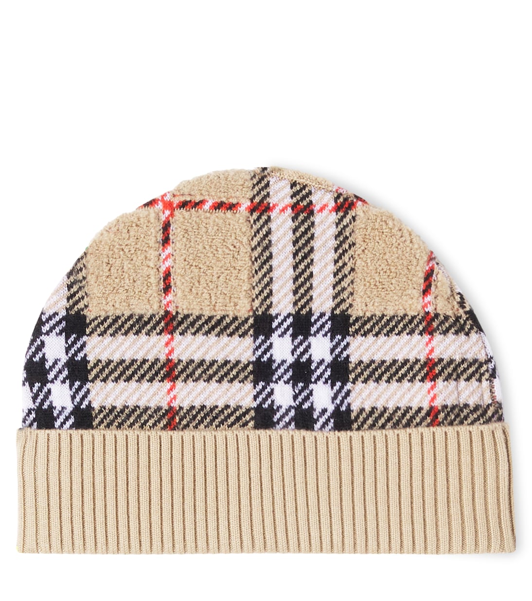 قبعة بيني من الصوف بنقشة مربعات Burberry Check | Burberry Kids