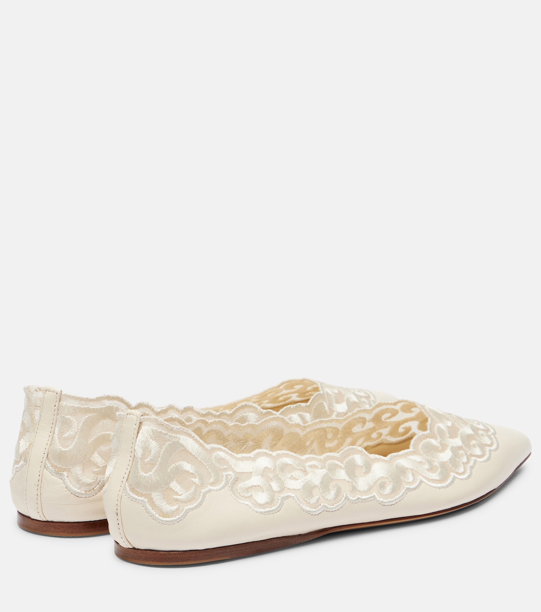 Ziva embroidered leather ballet flats | Gabriela Hearst