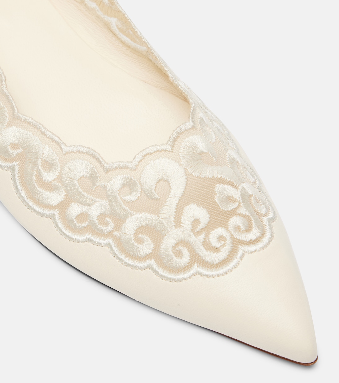 Ziva embroidered leather ballet flats | Gabriela Hearst