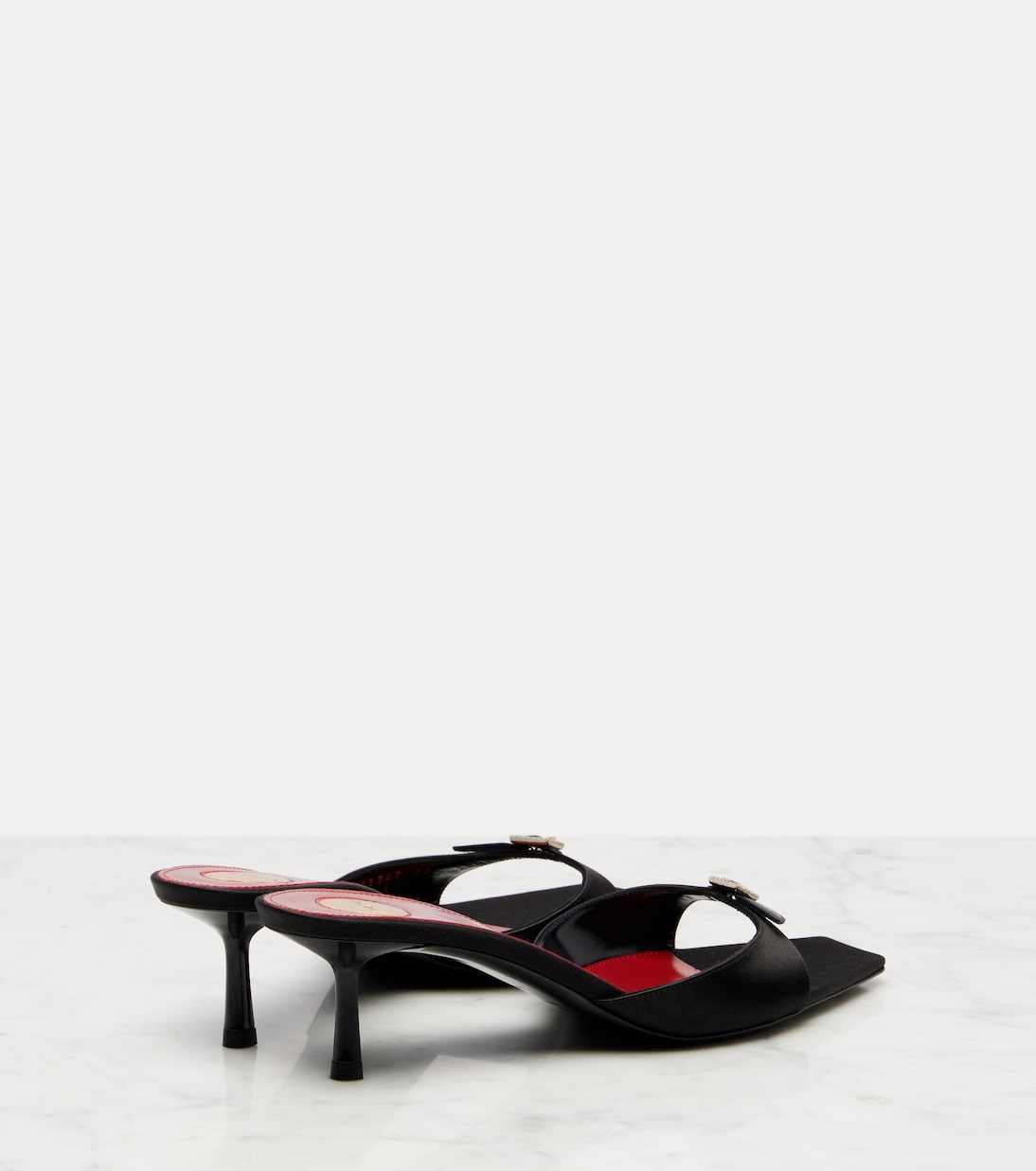 Pantoletten Daisy 50 aus Satin | Saint Laurent
