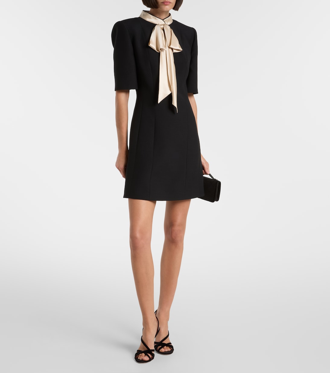 Crepe Couture 보우 디테일 미니드레스  | Valentino