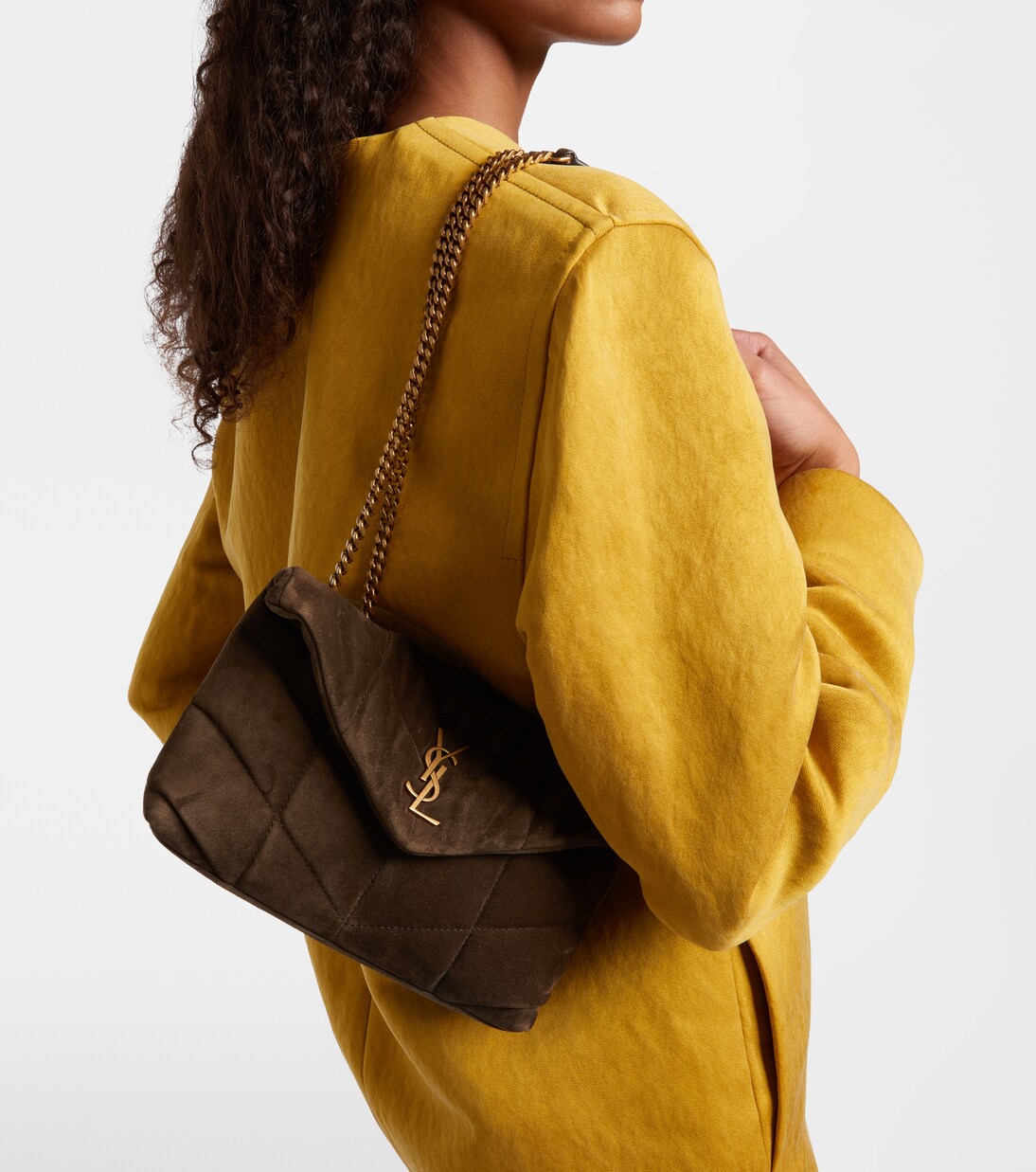 Puffer Toy suede shoulder bag | Saint Laurent