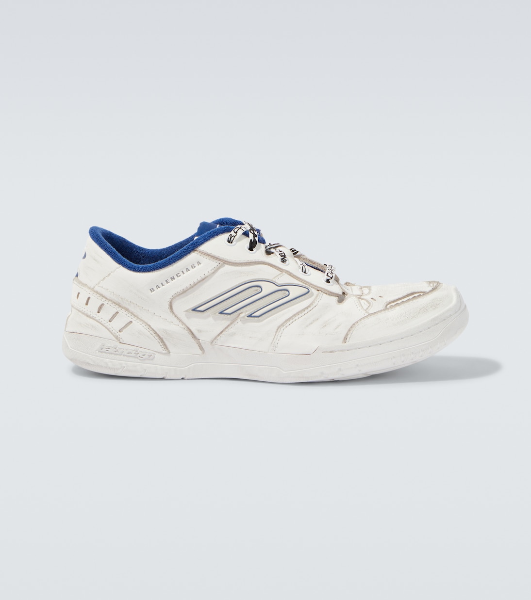 Zapatillas Hamptons de piel con efecto desgastado | Balenciaga