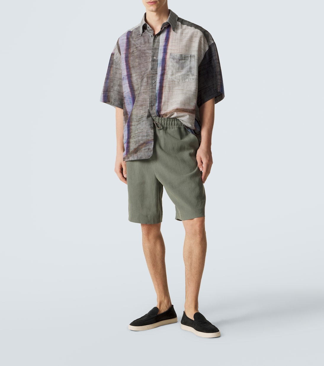 Linen Bermuda shorts | Giorgio Armani