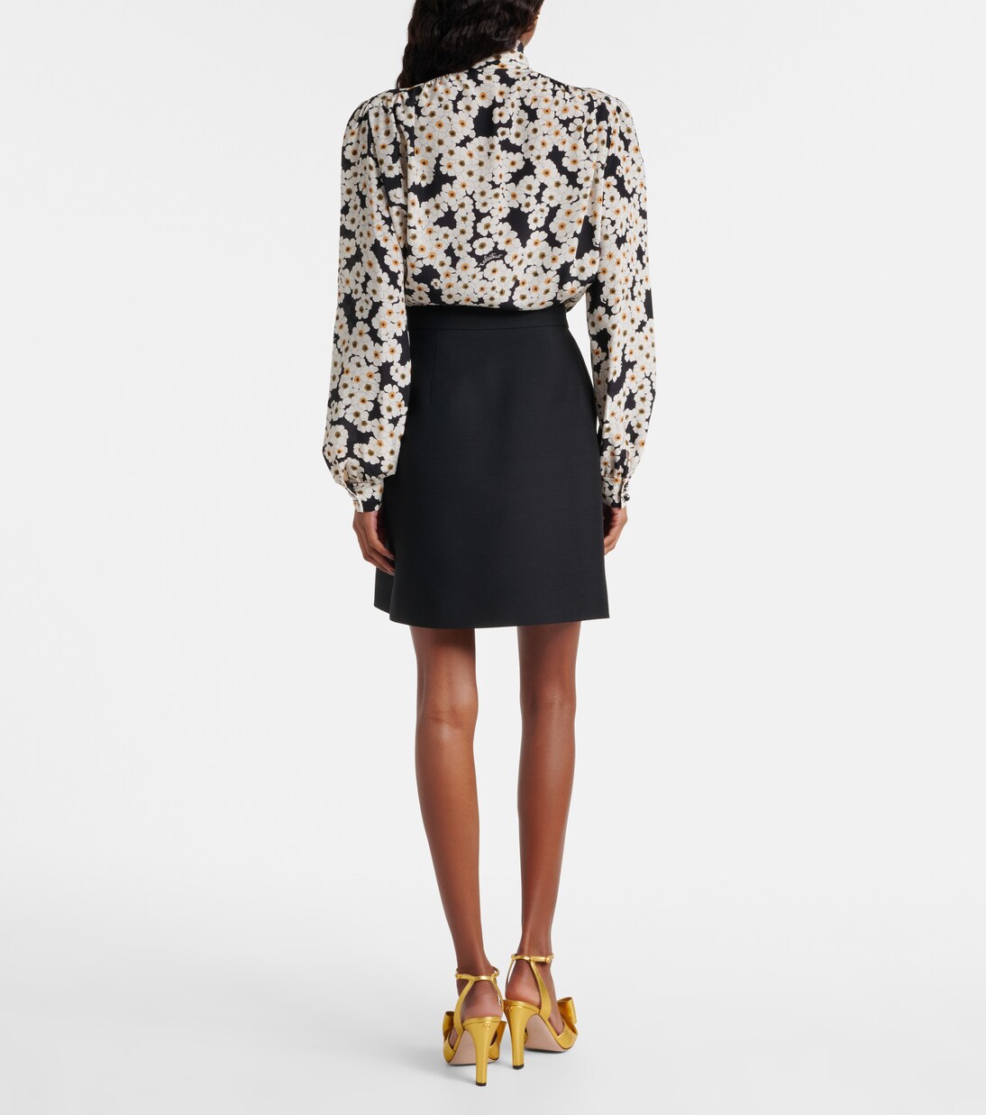 Minirock VGold aus Crepe Couture | Valentino