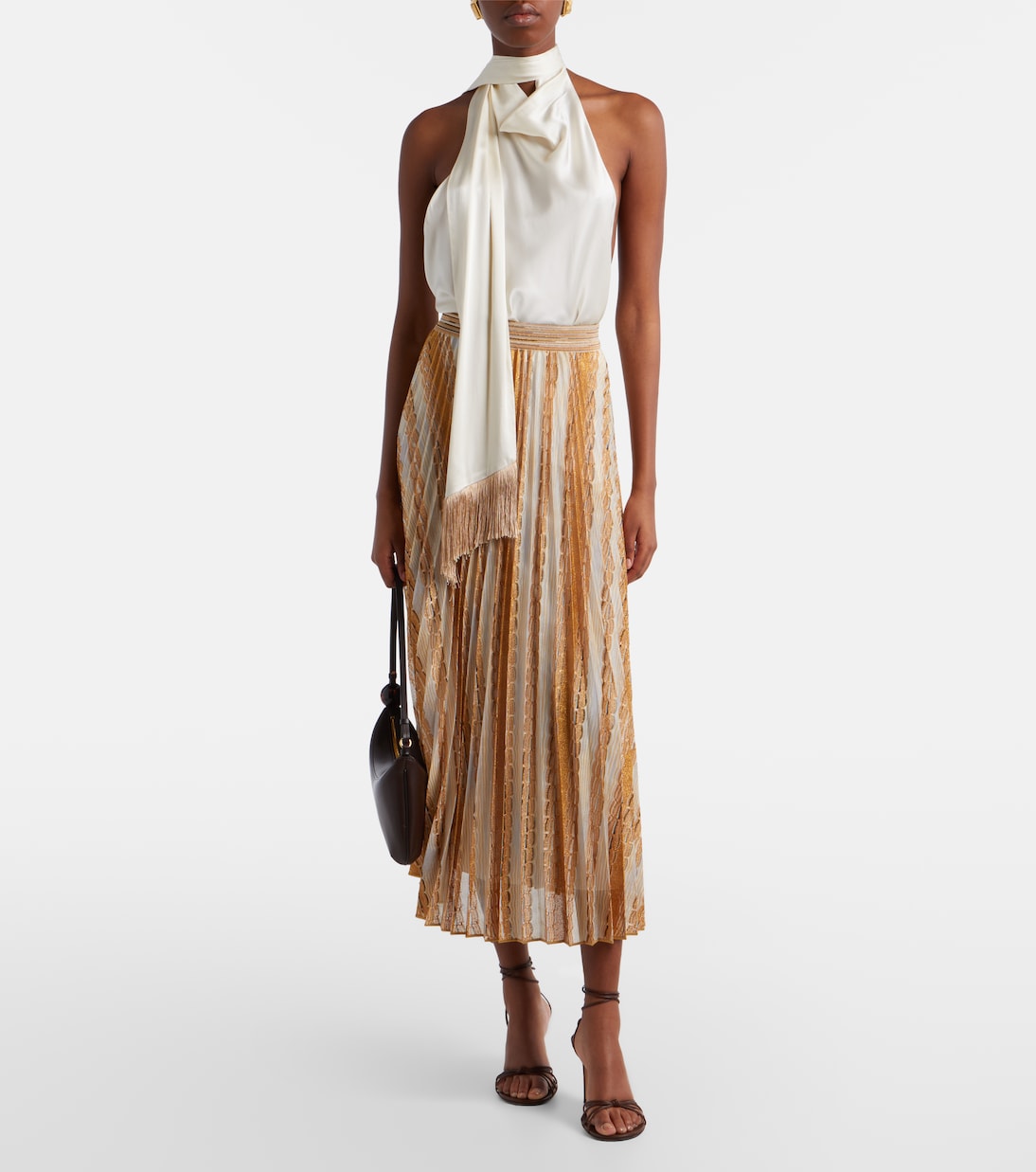 Plissé printed midi skirt | Missoni