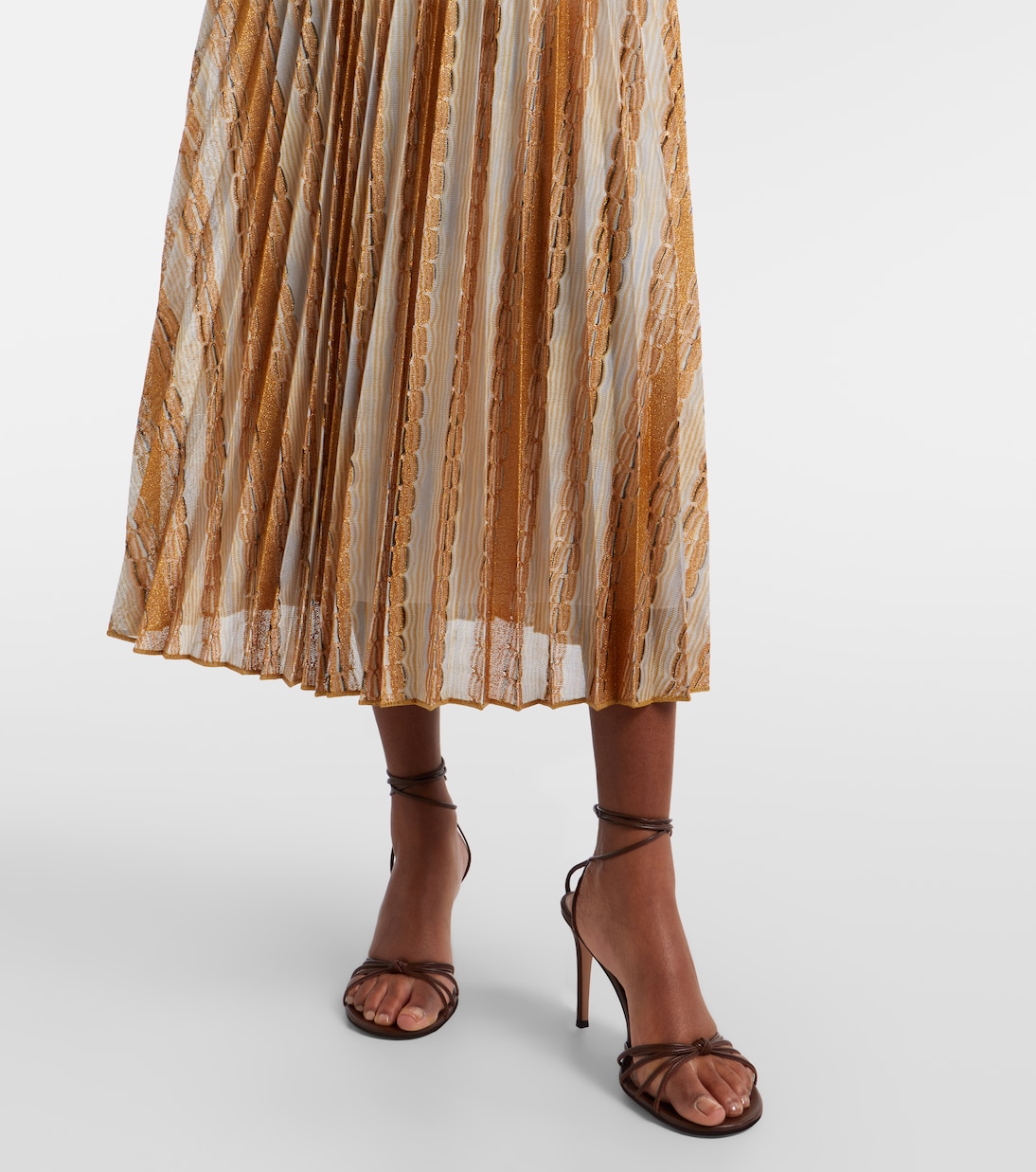 Plissé printed midi skirt | Missoni