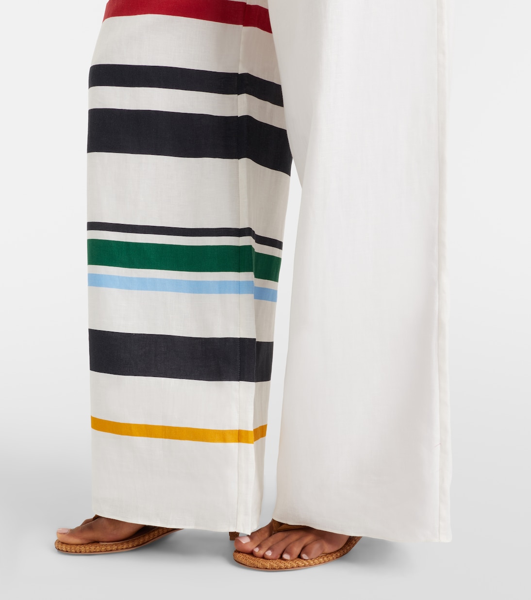 Toya striped linen wide-leg pants | Cala de la Cruz