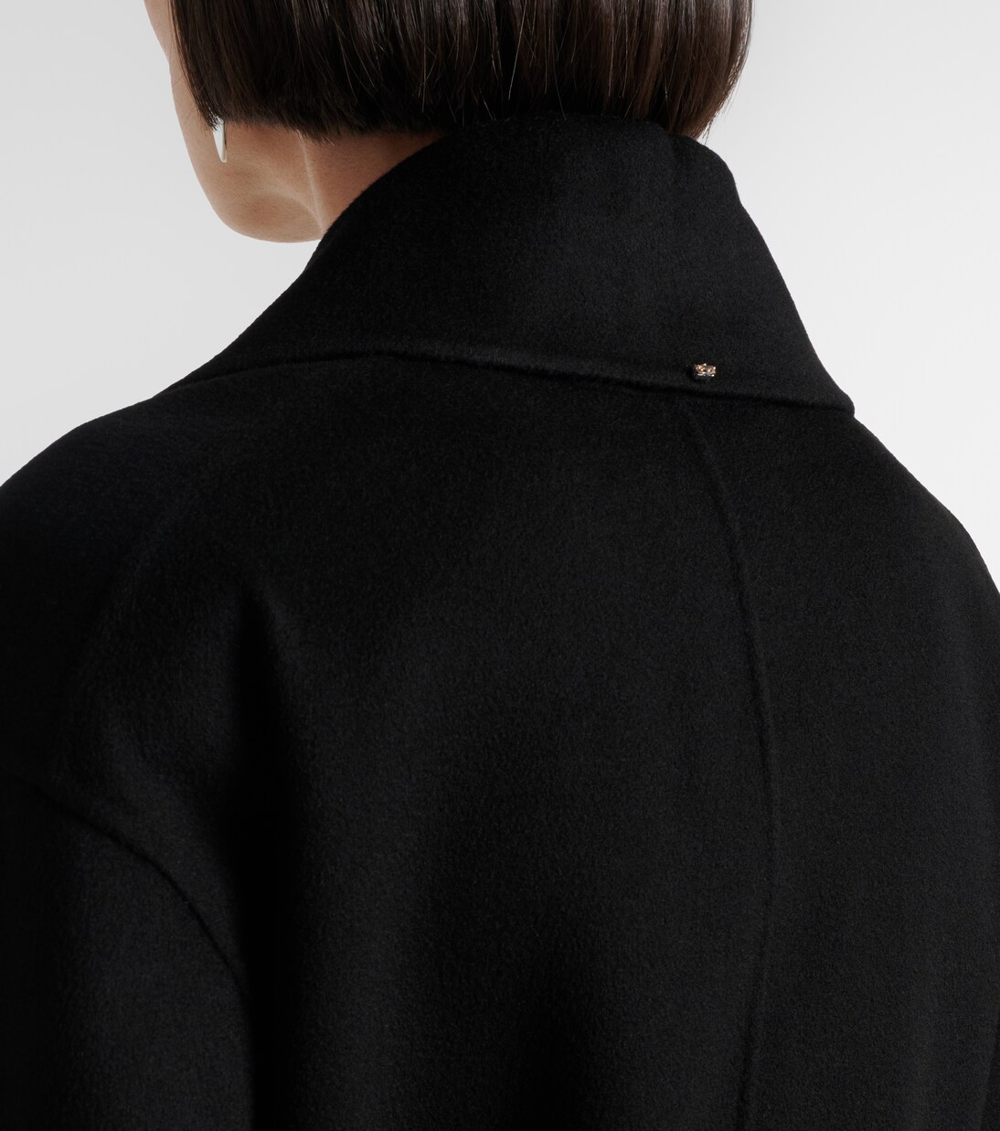 Belted virgin wool wrap coat | Sportmax