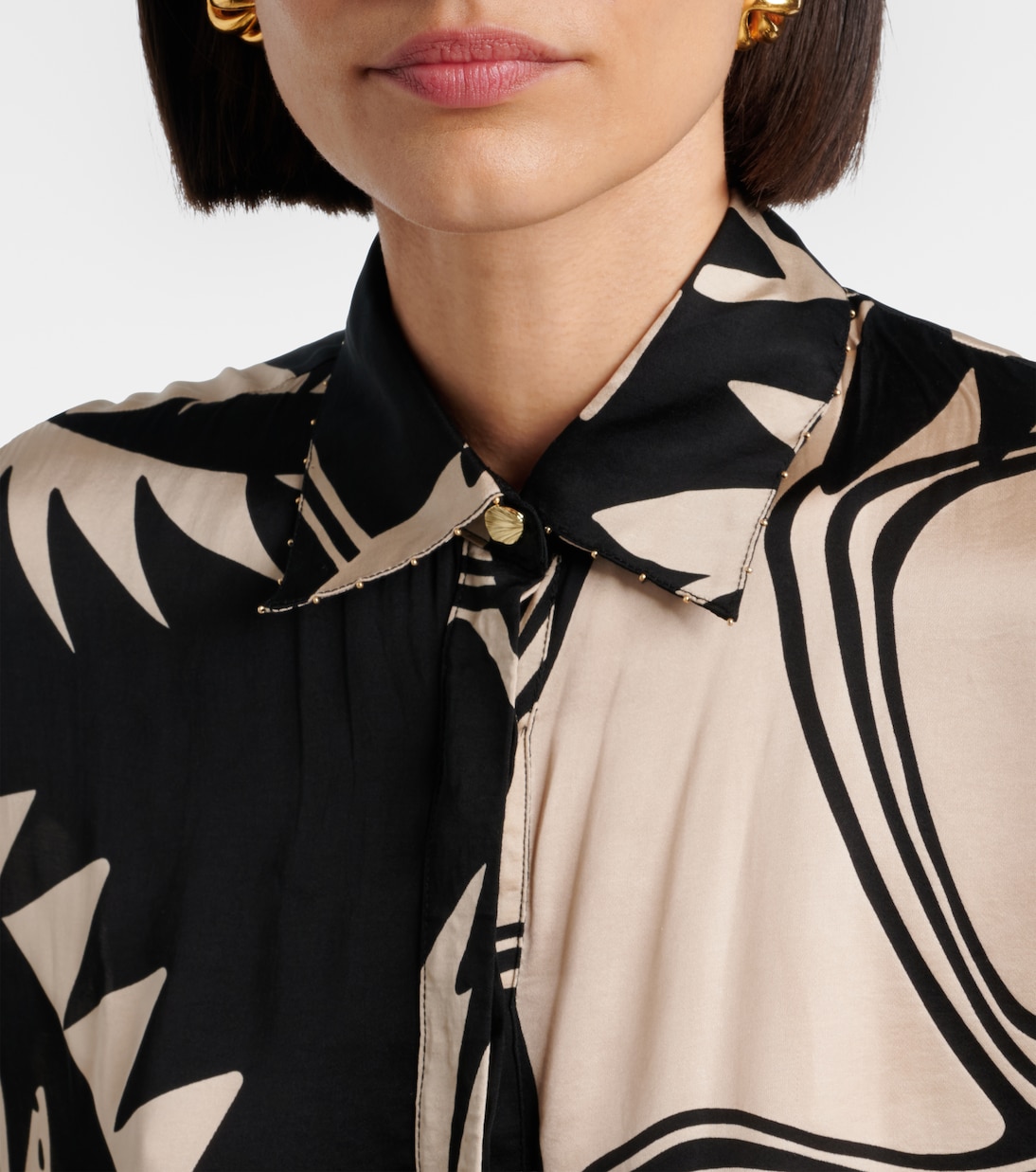 Bedruckte Bluse Eileen | Poupette St Barth