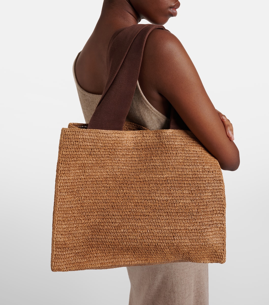 Loretta raffia tote bag | The Row