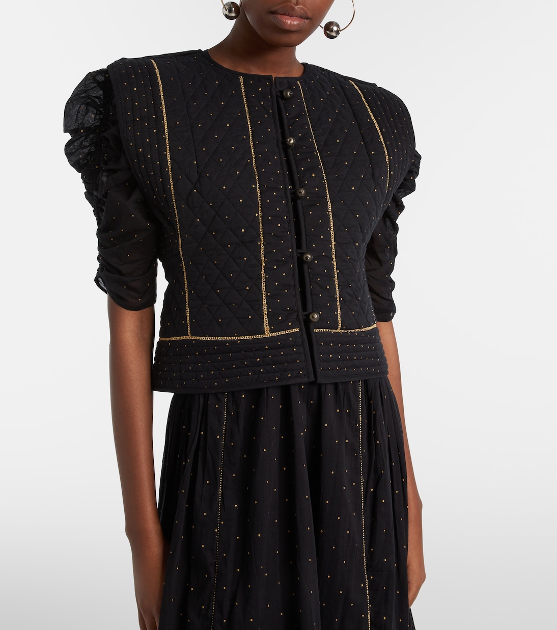 Volana embellished cropped cotton vest | Marant Etoile