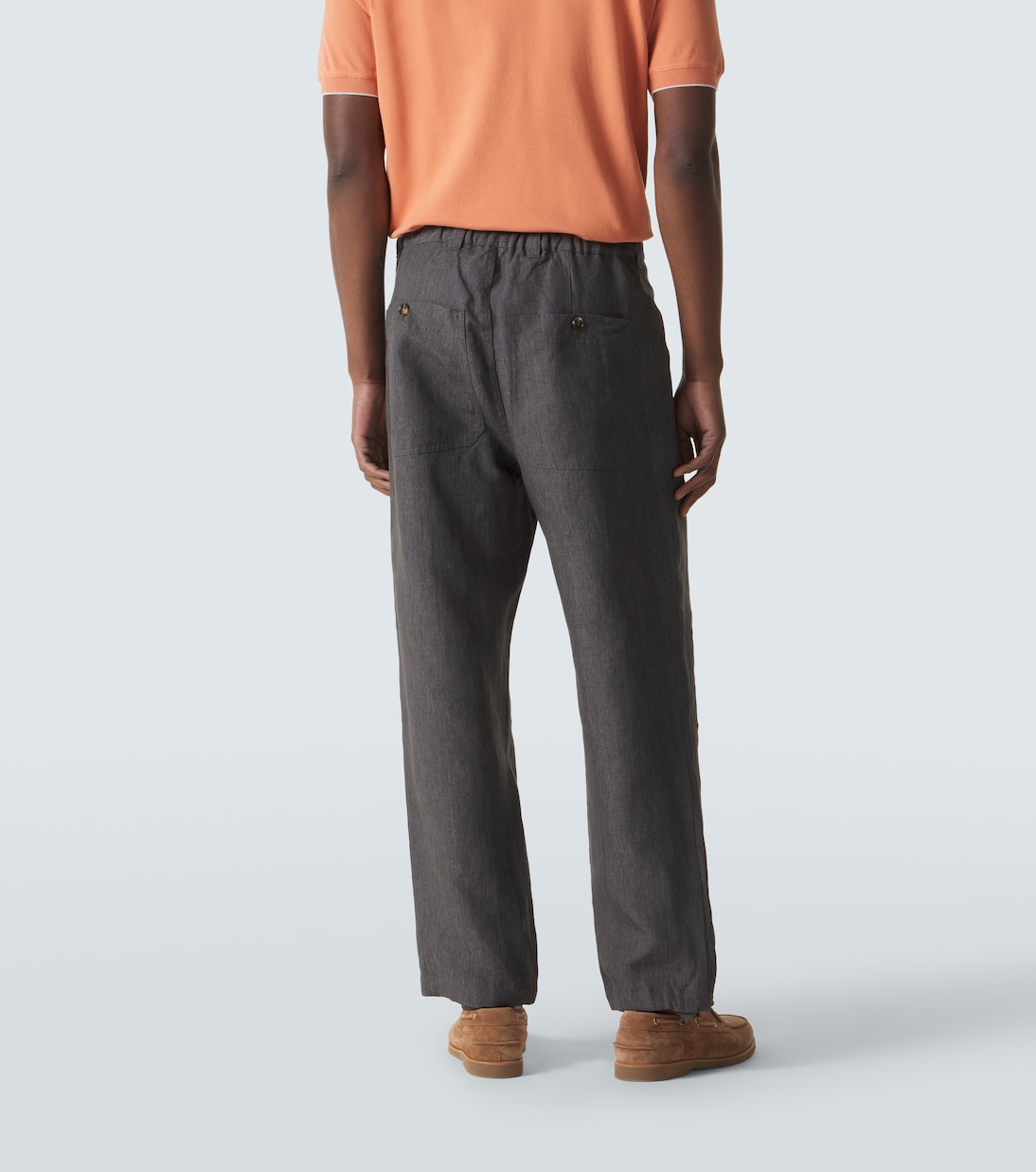 Linen straight pants | Brunello Cucinelli