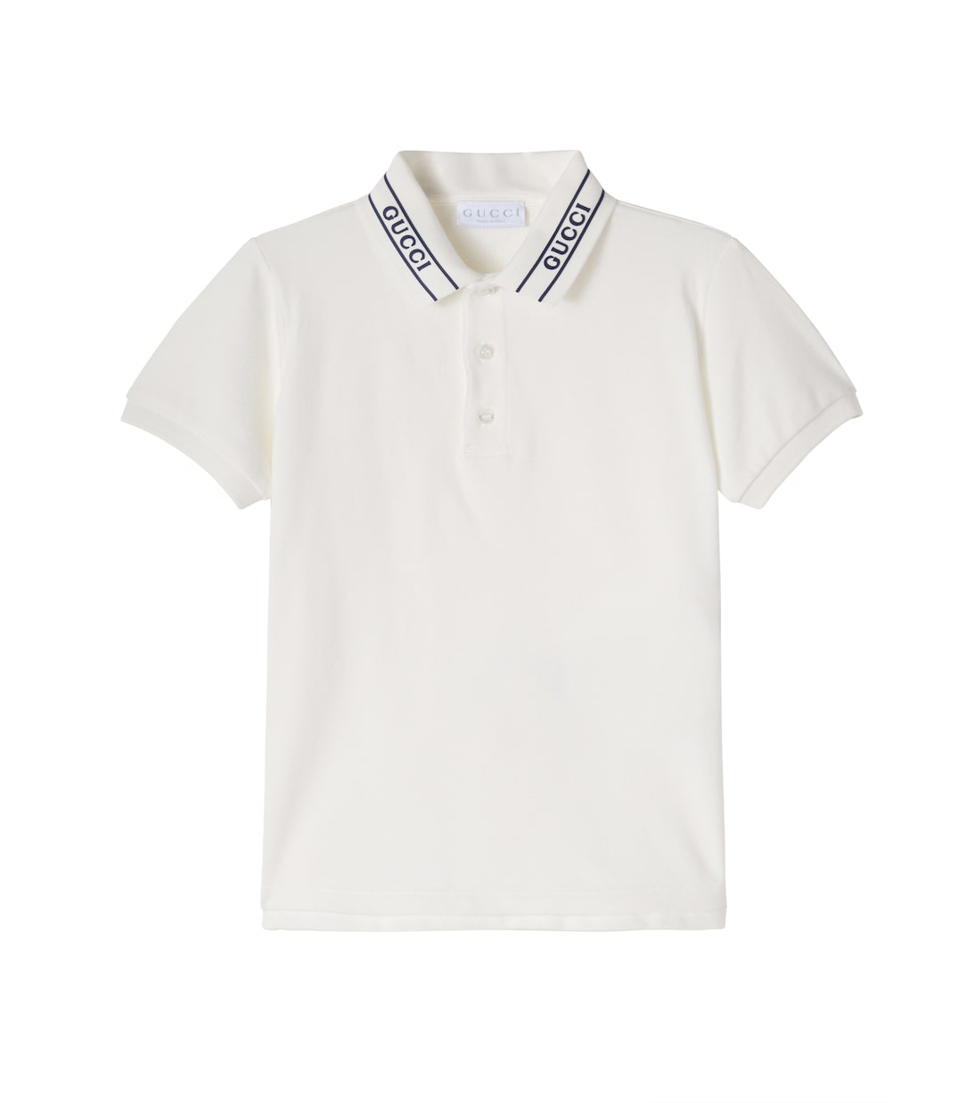 Logo cotton-blend piqué polo shirt | Gucci Kids