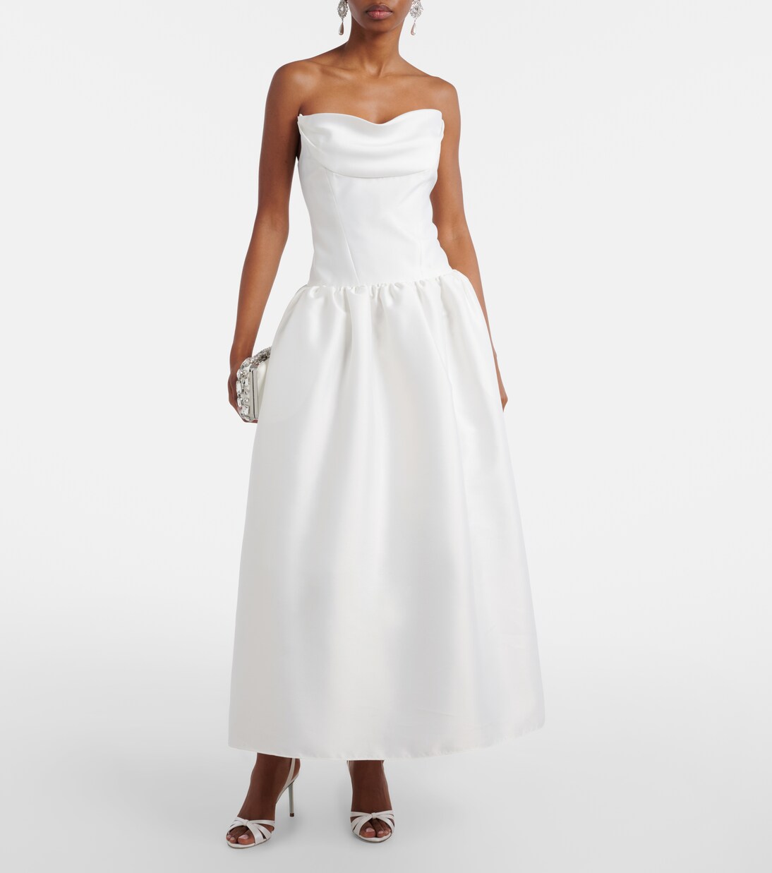 Taffeta bustier dress | Self-Portrait