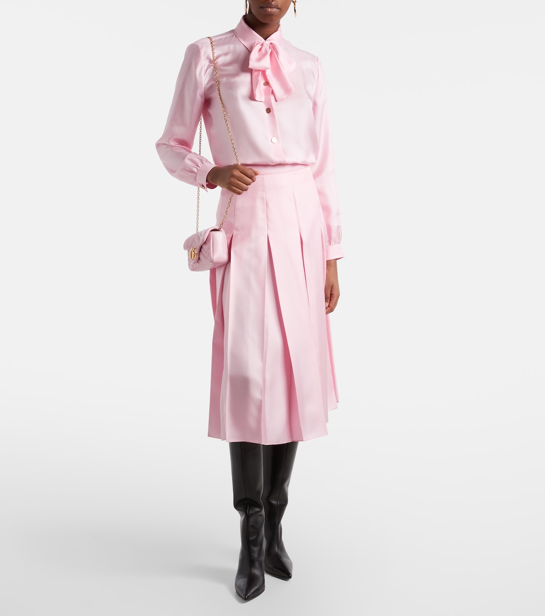 GG Marmont Mini leather shoulder bag | Gucci