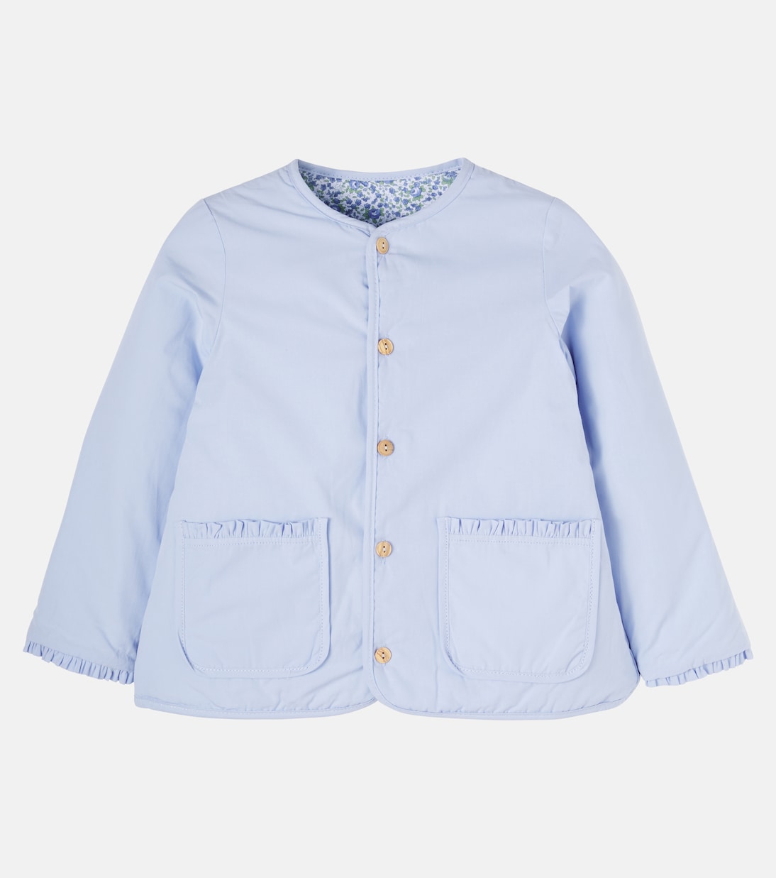 Anneliese reversible cotton and linen jacket | La Coqueta