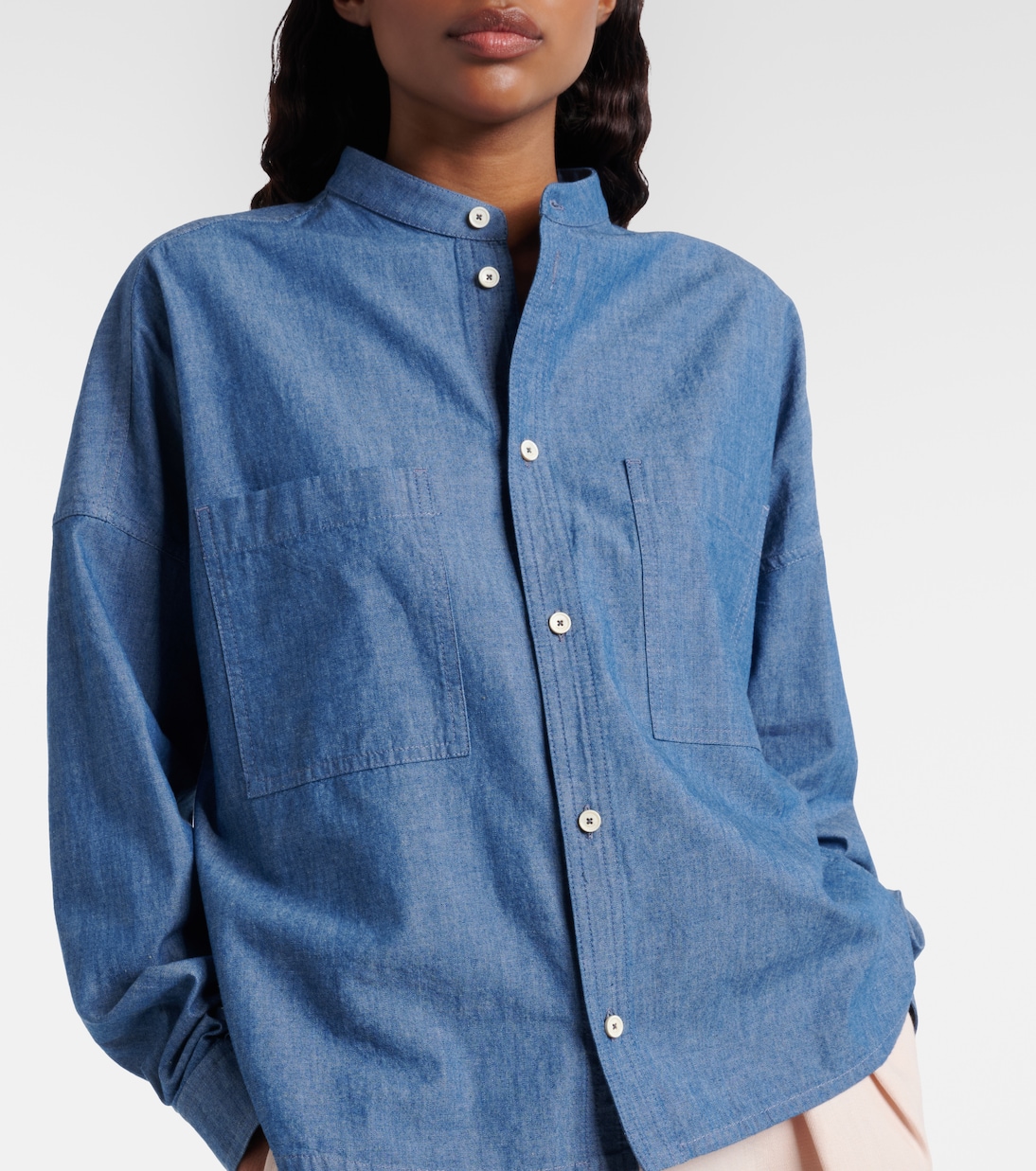 Camisa Gyles de chambray de algodón | Loro Piana