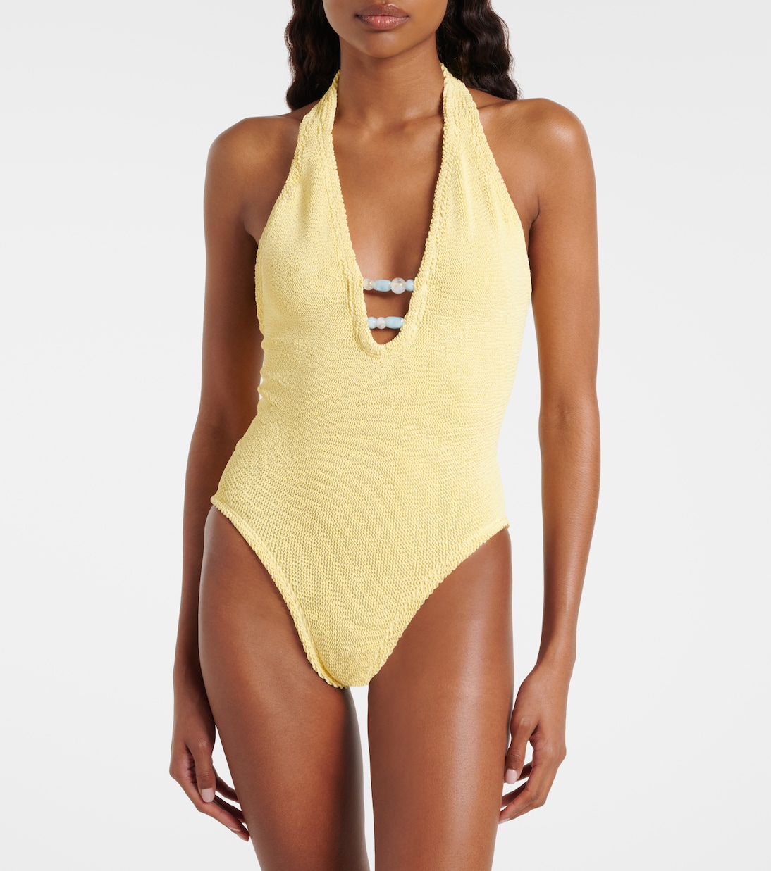Adriana beaded swimsuit | Hunza G