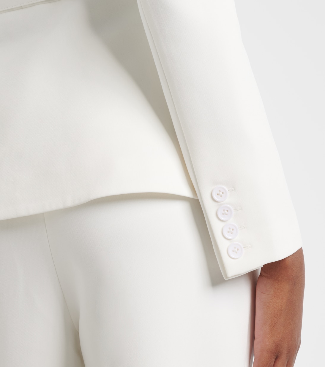 Floral-appliqué crêpe jacket | Roland Mouret