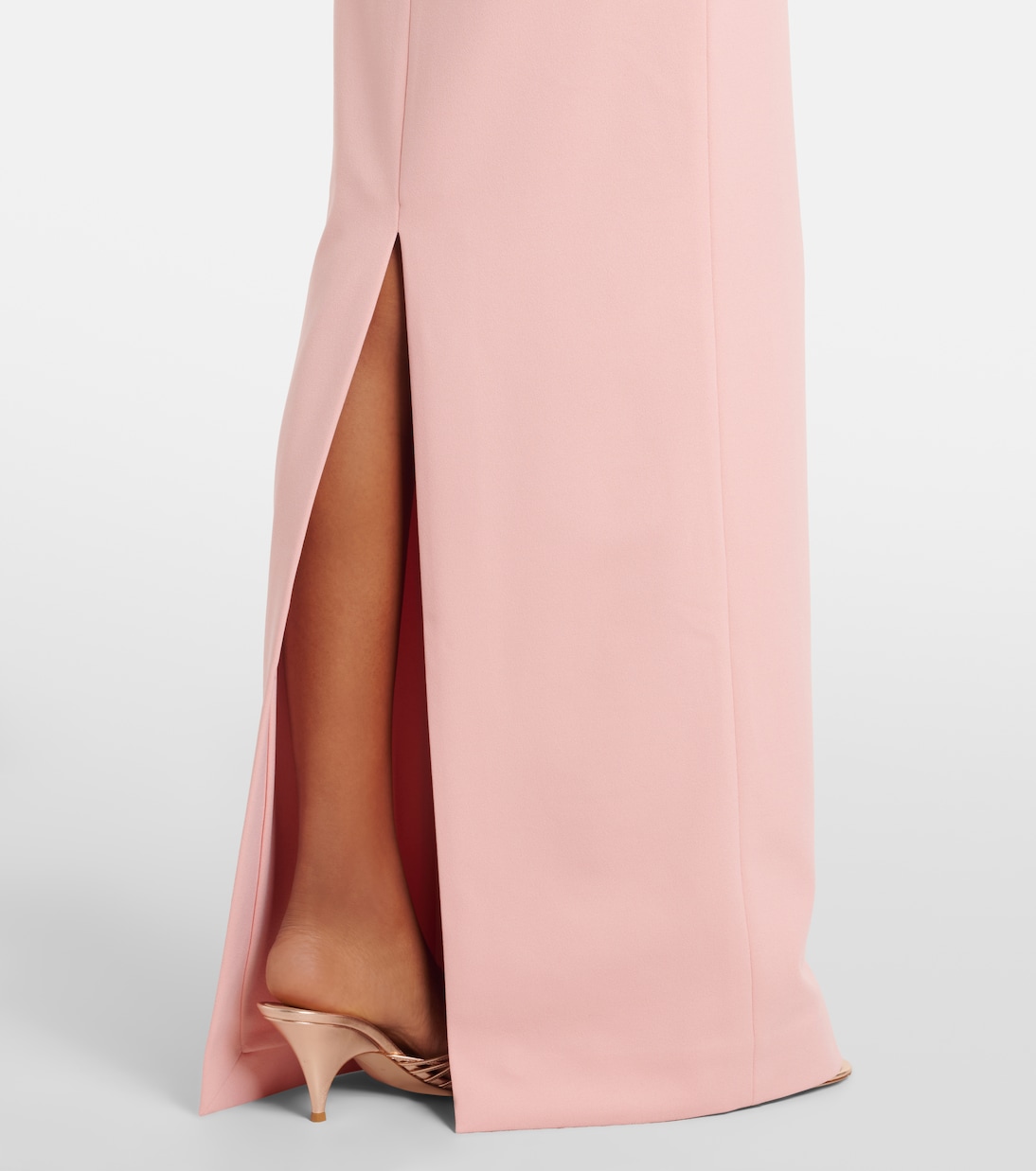 Afra satin-trimmed bustier gown | Solace London