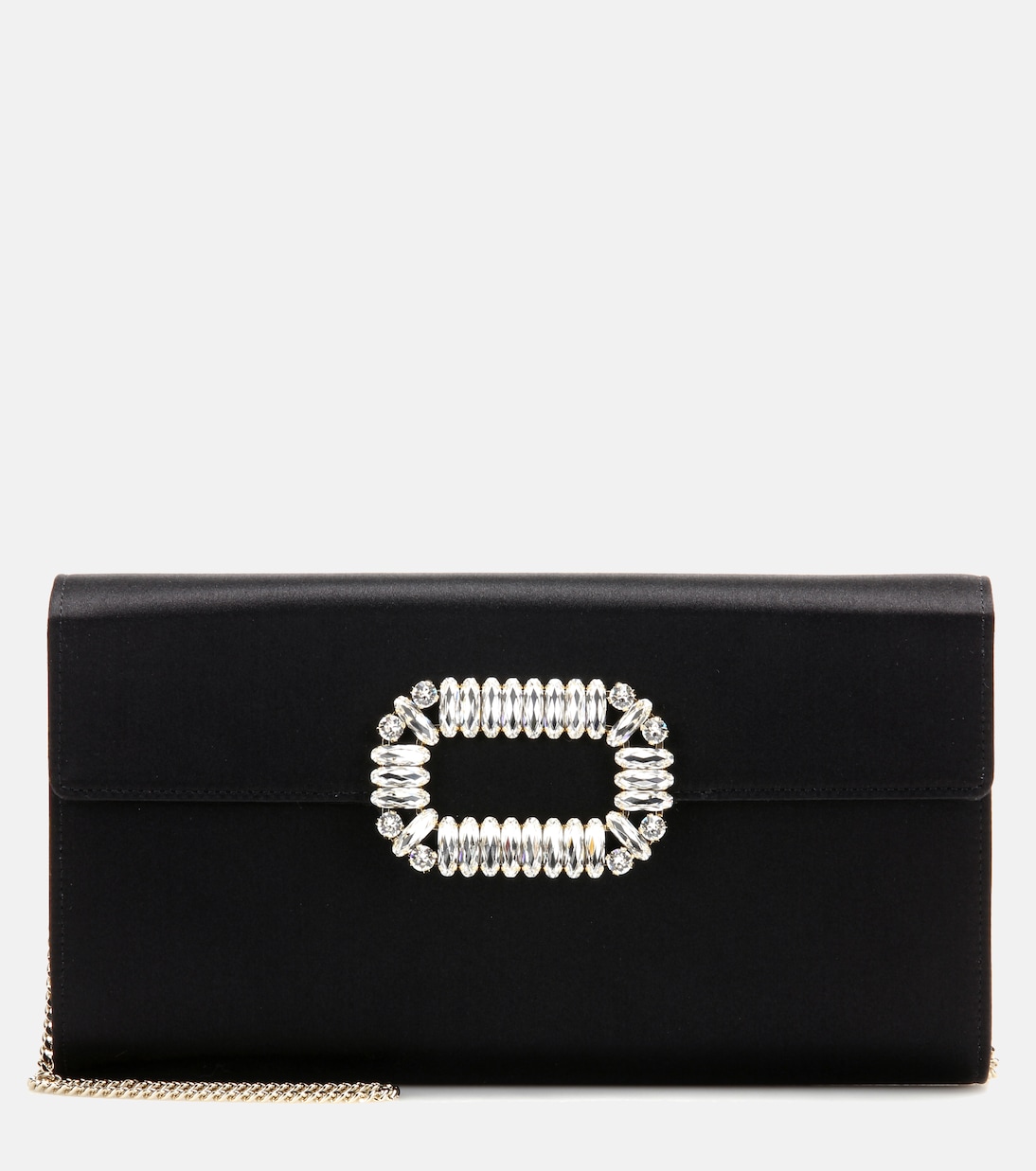 Clutch Evening Envelope in raso | Roger Vivier