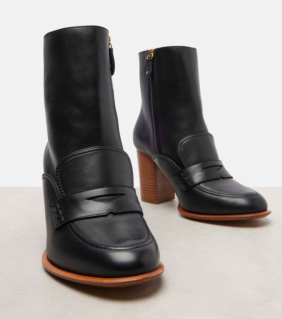 Ankle Boots aus Leder | Loewe