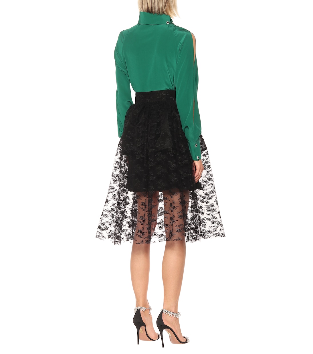 Falda midi de encaje | Christopher Kane