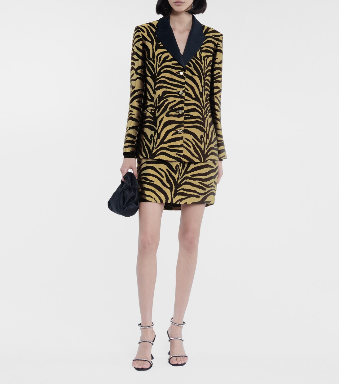 Eiko zebra-print jacquard miniskirt | Khaite
