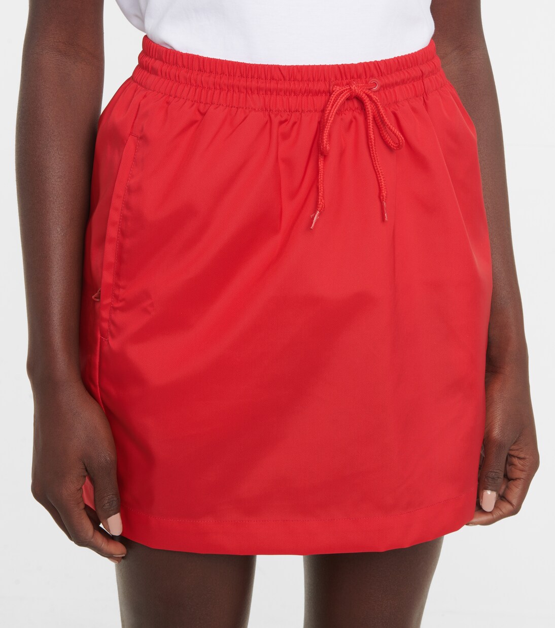 High-rise drawstring miniskirt | Wardrobe.NYC
