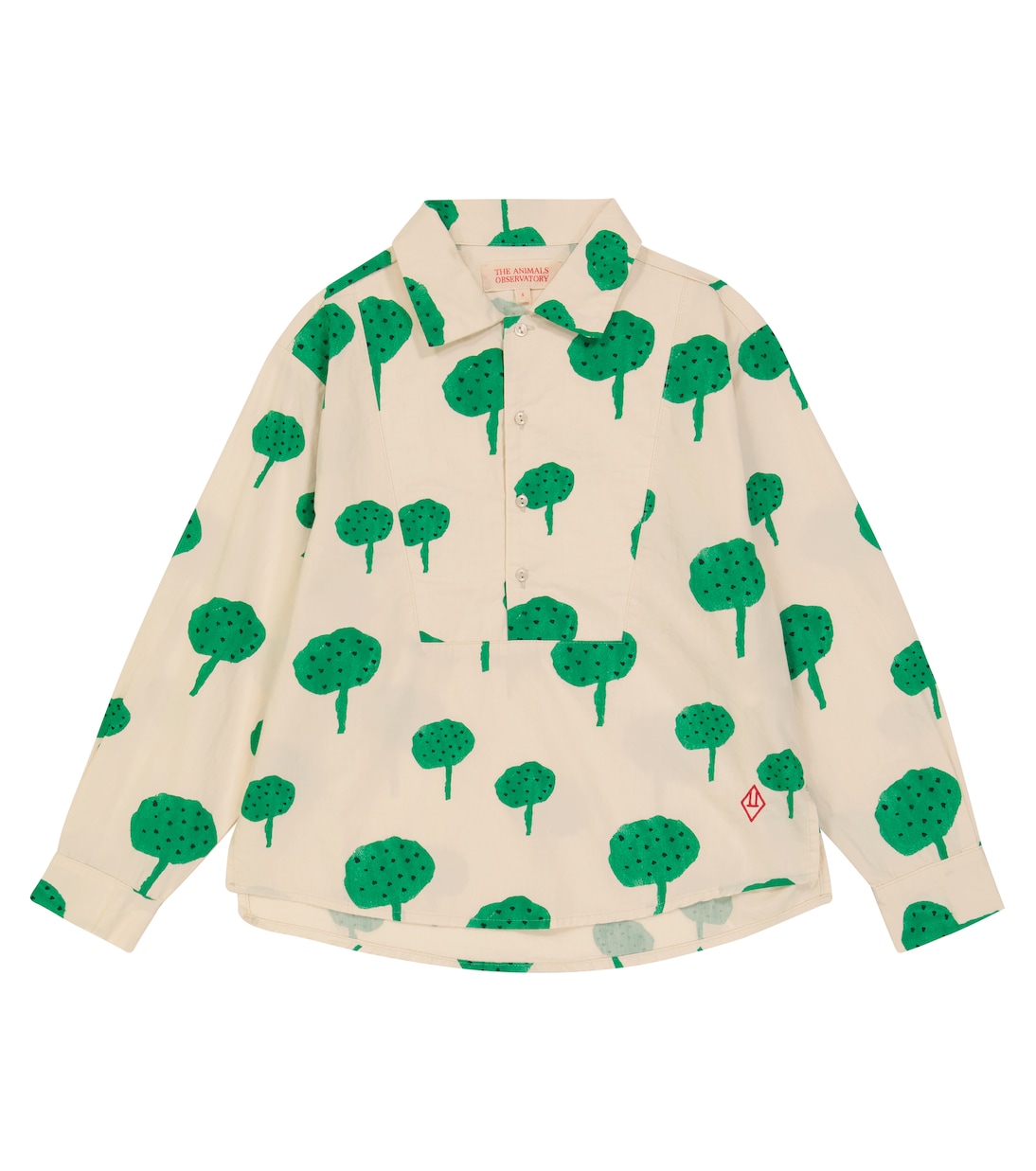 Camisa Mandrill de algodón estampado | The Animals Observatory