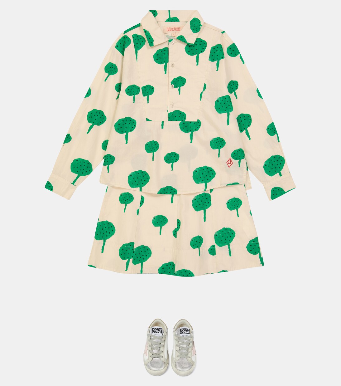 Camisa Mandrill de algodón estampado | The Animals Observatory