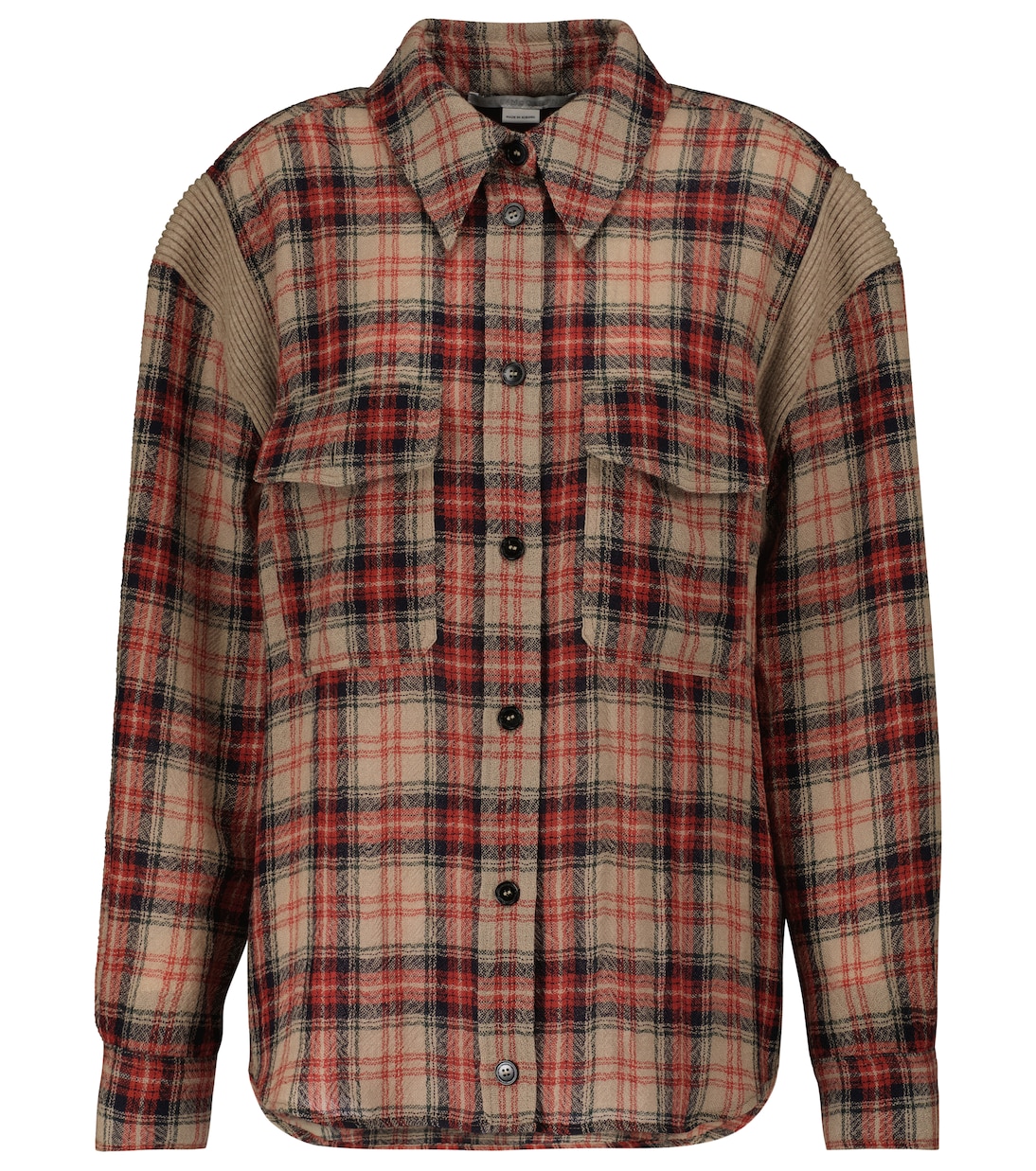 Camicia Gwen in lana a quadri | Stella McCartney