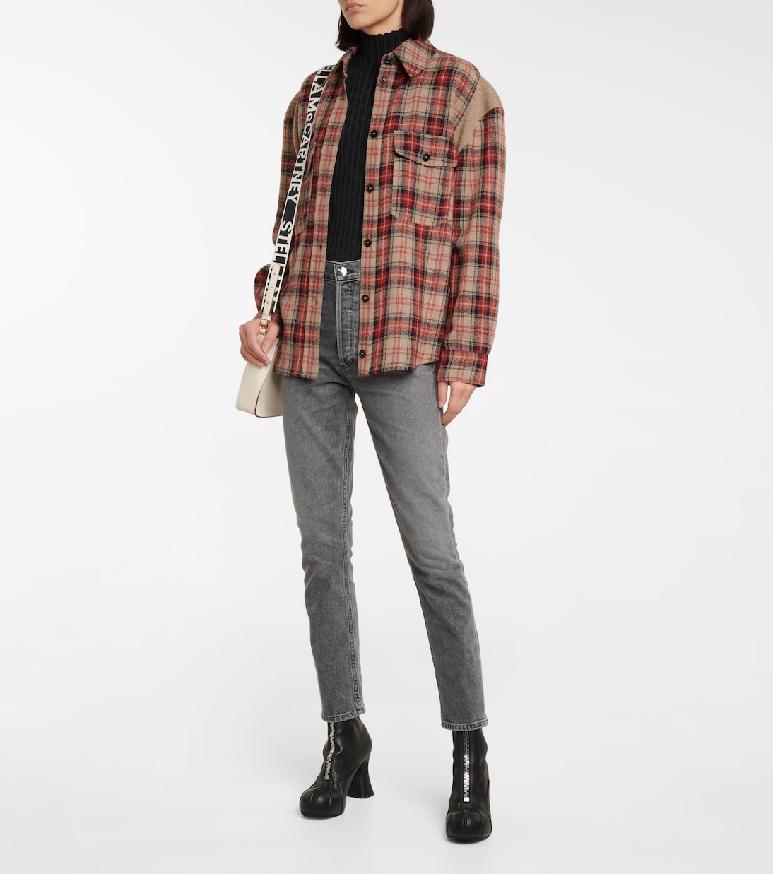 Camicia Gwen in lana a quadri | Stella McCartney