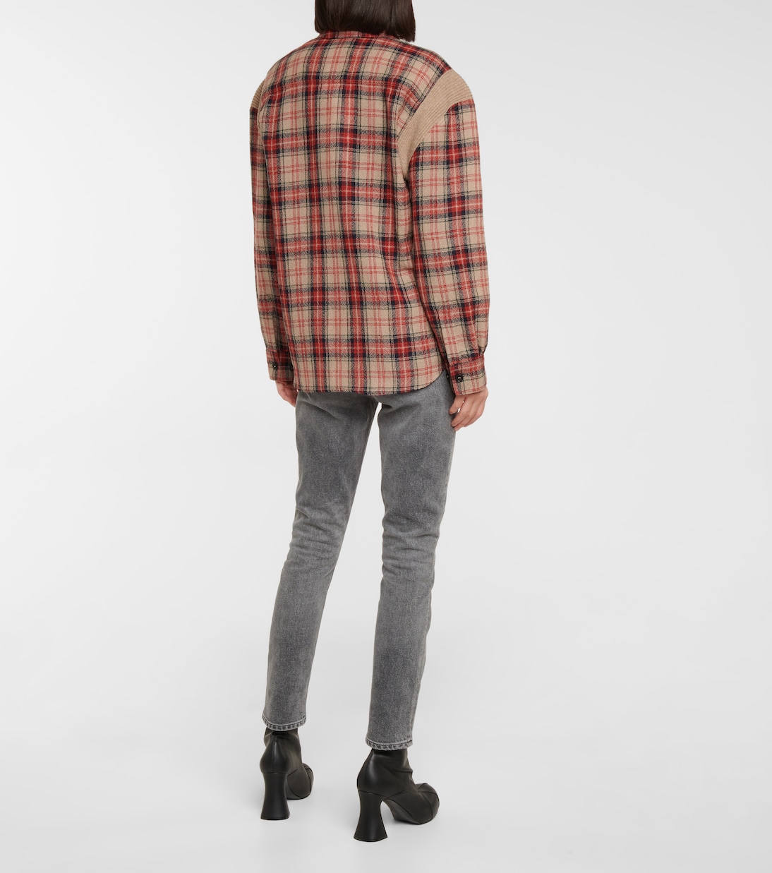 Camicia Gwen in lana a quadri | Stella McCartney