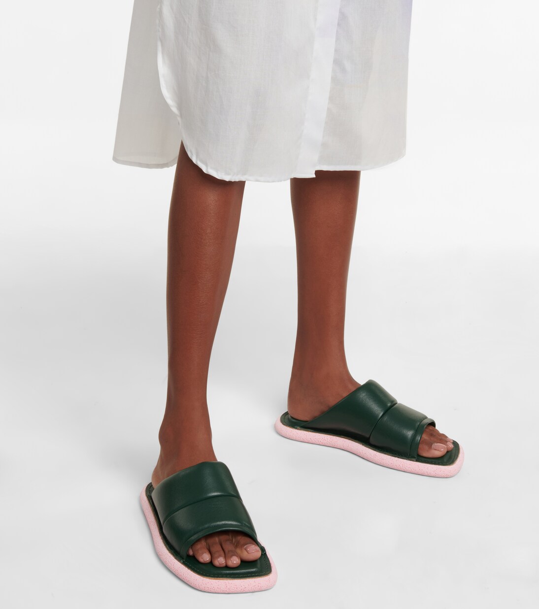 Pantoletten aus Leder | Dries Van Noten