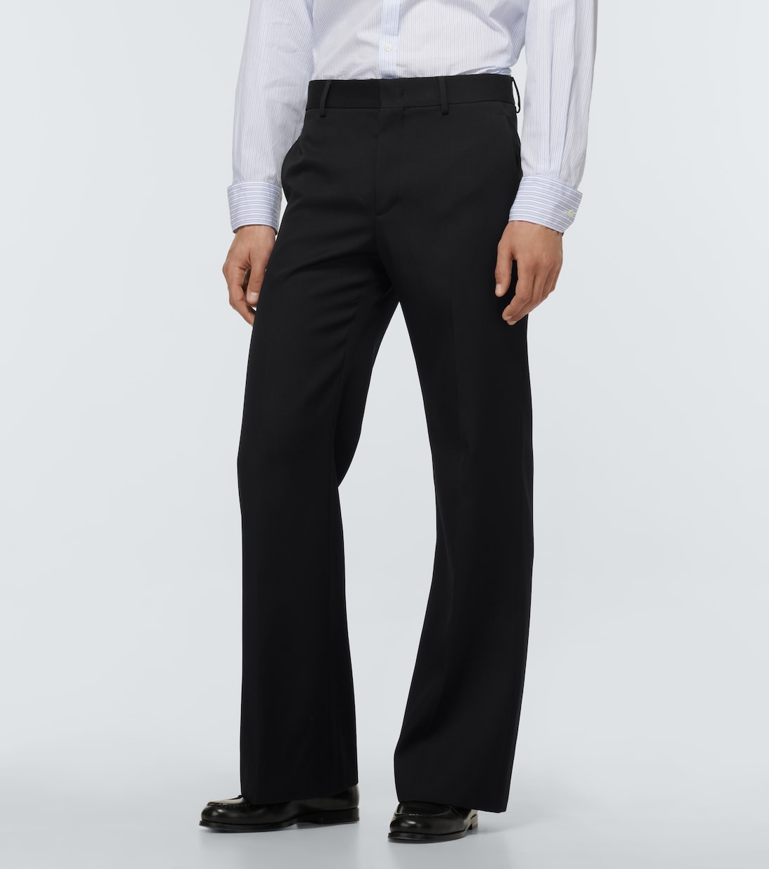 Pantaloni in lana vergine a gamba larga | Valentino