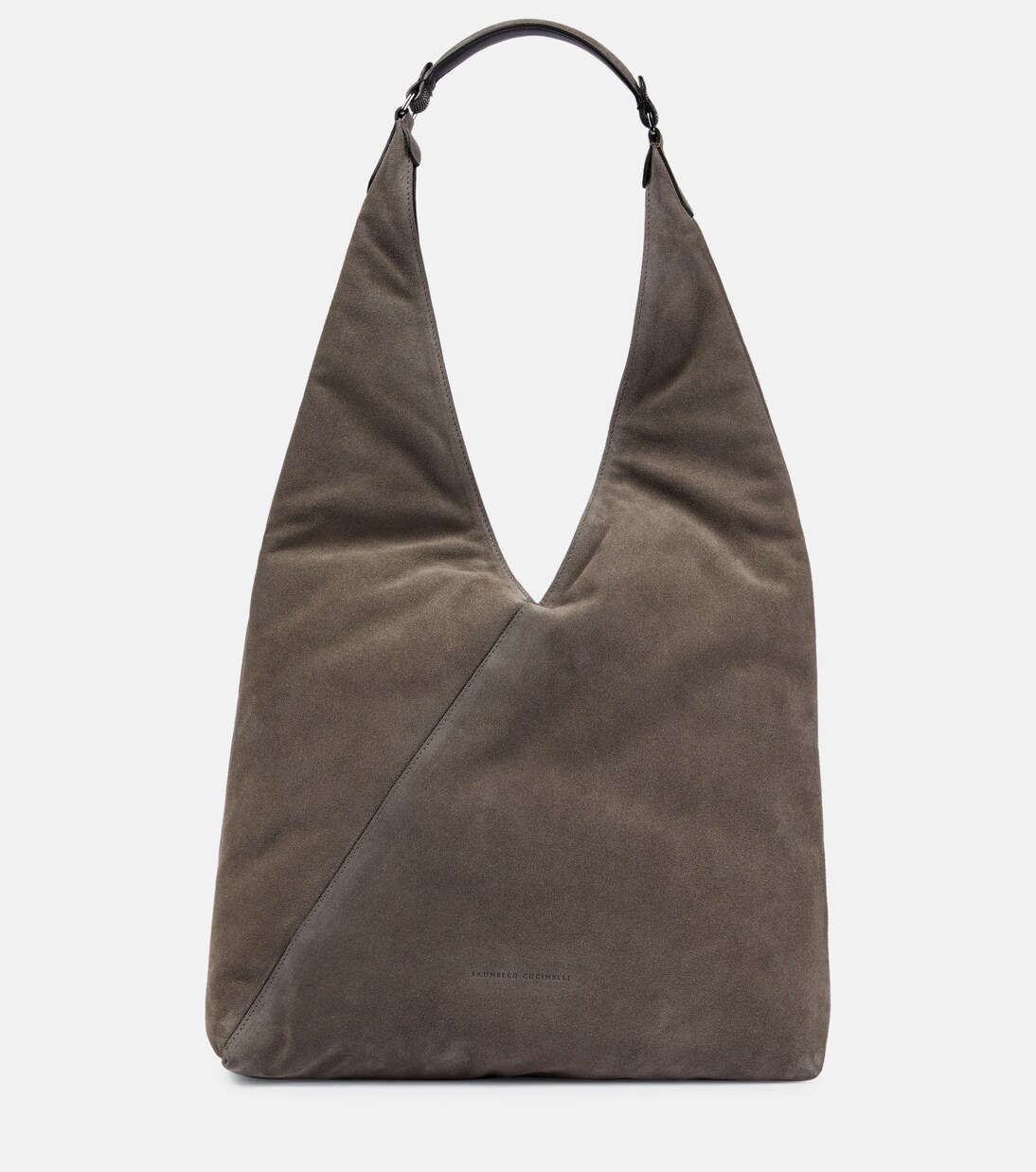 Borsa a spalla in suede | Brunello Cucinelli