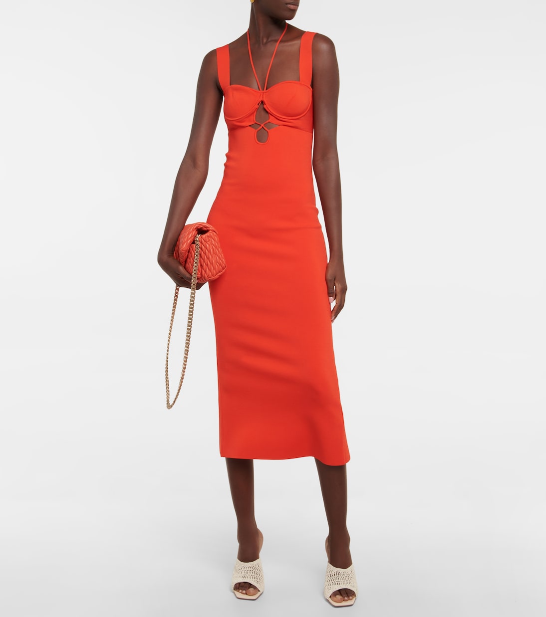 Abito midi Kali con cut-out | Galvan