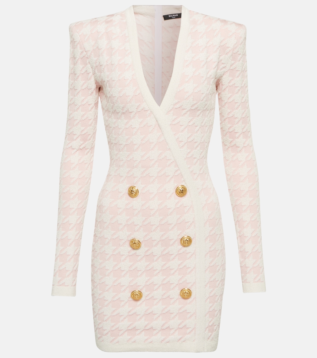 Houndstooth terry jacquard minidress | Balmain