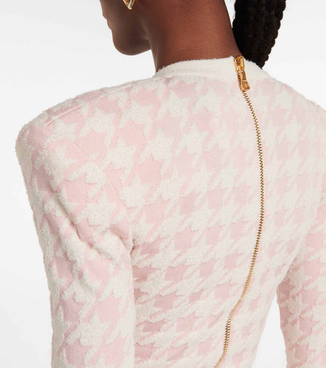 Houndstooth terry jacquard minidress | Balmain