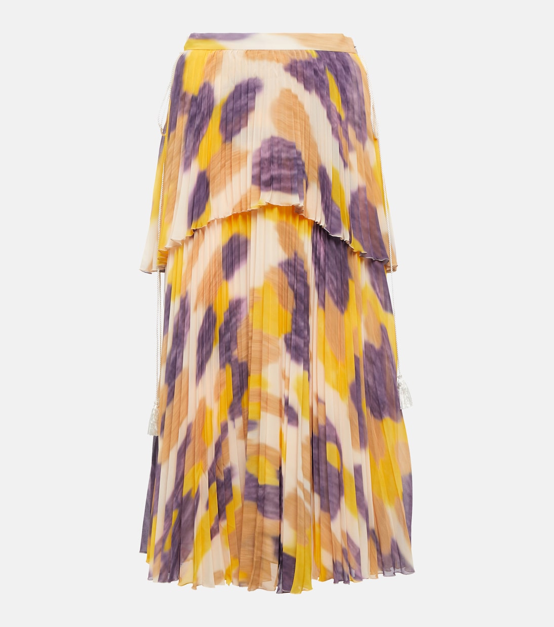 Aetna printed pleated midi skirt | Altuzarra