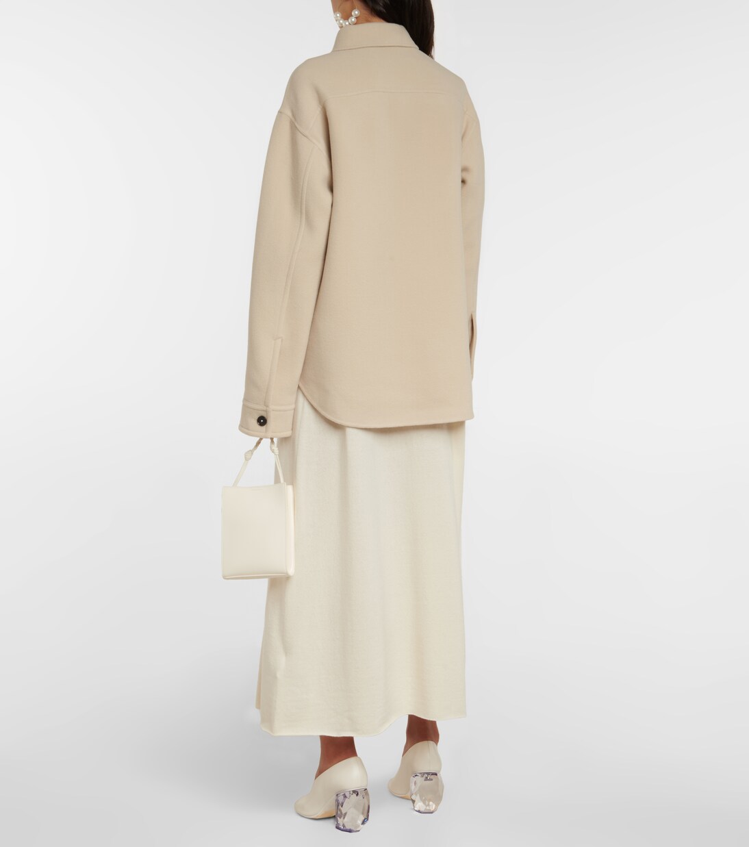 Monogram virgin wool jacket | Jil Sander
